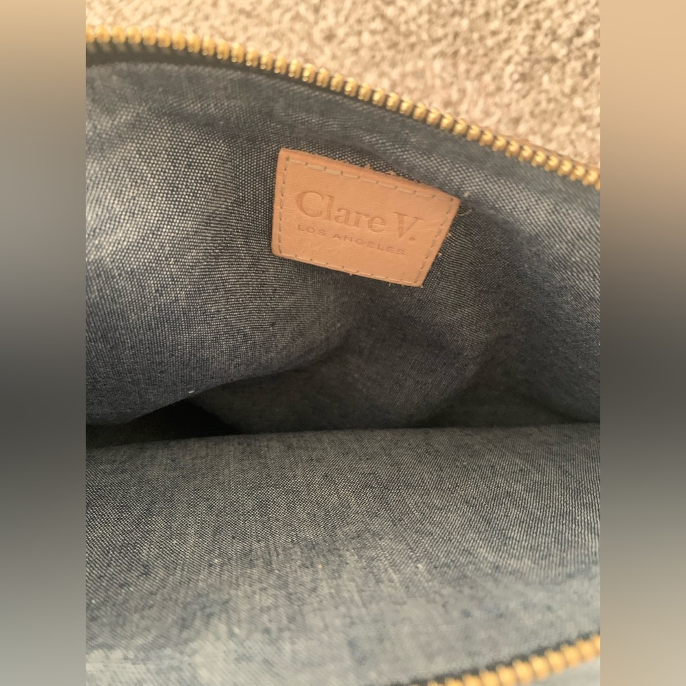 NWT Clare V. Leopard Foldover Clutch calf hair - Picture 8 of 8